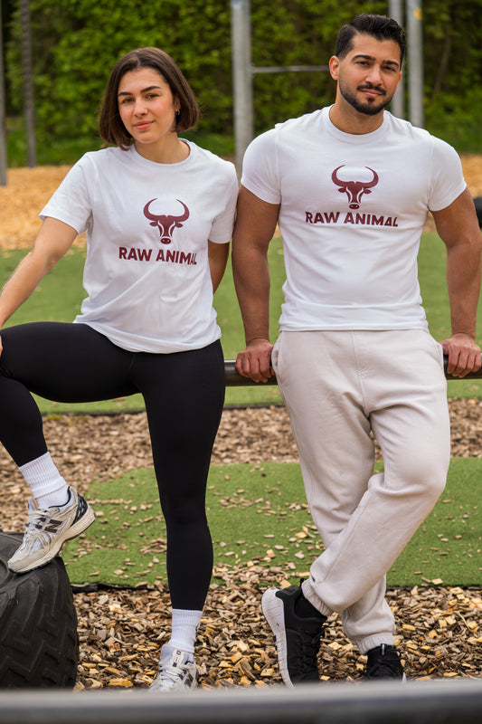 Le T-shirt Raw Animal en blanc classique