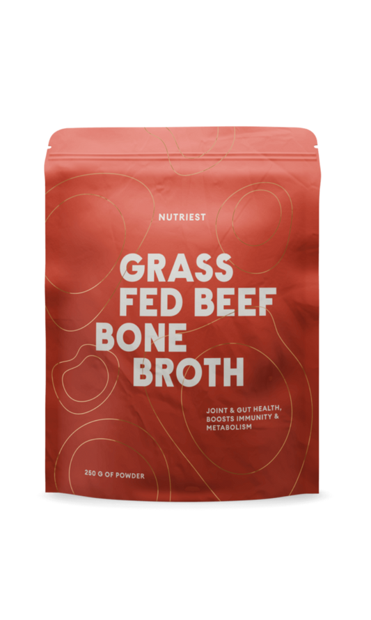 Bone broth from organic pasture-fed cattle